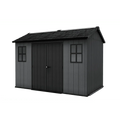 Keter 11’x7.5′ Newton Plus Side Entry Plastic Shed – Dark Grey