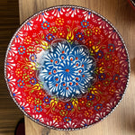 Bascuda XLarge Handmade Mexican Red Ceramic Serving Bowl 7.8-Inch