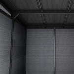 Keter 11’x7.5′ Newton Plus Side Entry Plastic Shed – Dark Grey